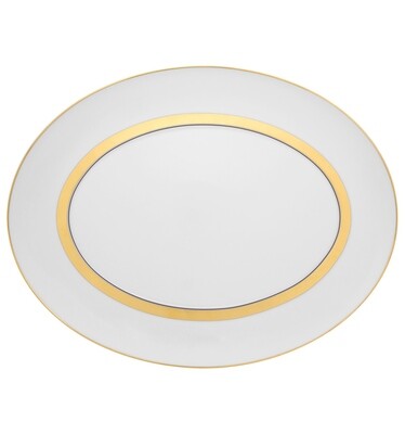 Vista Alegre Domo Gold Small Oval Platter, MPN: 21100867,