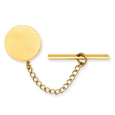 Kelly Waters Round Satin Tie Tack Gold-plated GP3783, MPN: GP3783, 191101076404