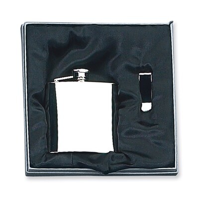 8 oz. Stainless Steel Flask &amp; Money Clip Gift Set GM2715, MPN: GM2715, 788089084714