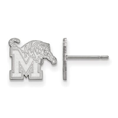 University of Memphis x-Small Post Earring 14k White Gold 4W007UMP, MPN: 4W007UMP, 886774834498