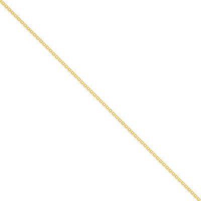 2mm Lightweight Handmade Flat Chain 24 Inch 14k Gold HLF13-24, MPN: HLF13-24, 886774389080