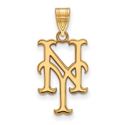 New York Mets Large Pendant 10k Yellow Gold 1Y004MET, MPN: 1Y004MET, 886774801179