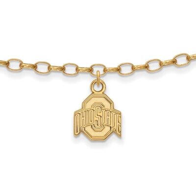 Ohio State University Anklet Gold-plated Silver GP030OSU, MPN: GP030OSU, 886774933597