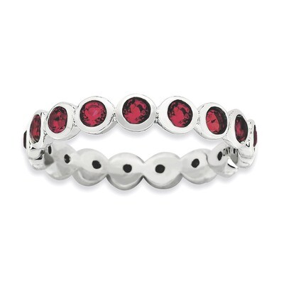 July Swarovski Ring - Sterling Silver QSK979, MPN: QSK979, 886774232522