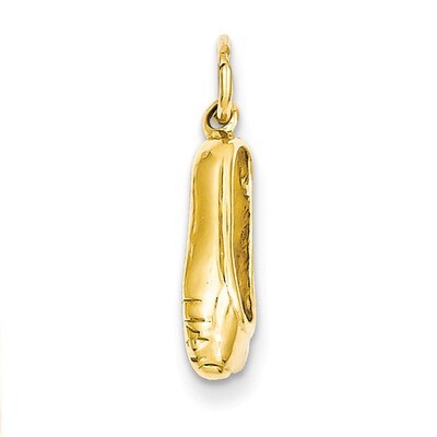 3-D Ballet Slipper Pendant 14k Gold K1838, MPN: K1838, 883957901473