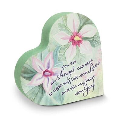 Amazing Daughtr 2 Sided Floral Heart Block GM21139, MPN: GM21139, 785525293976