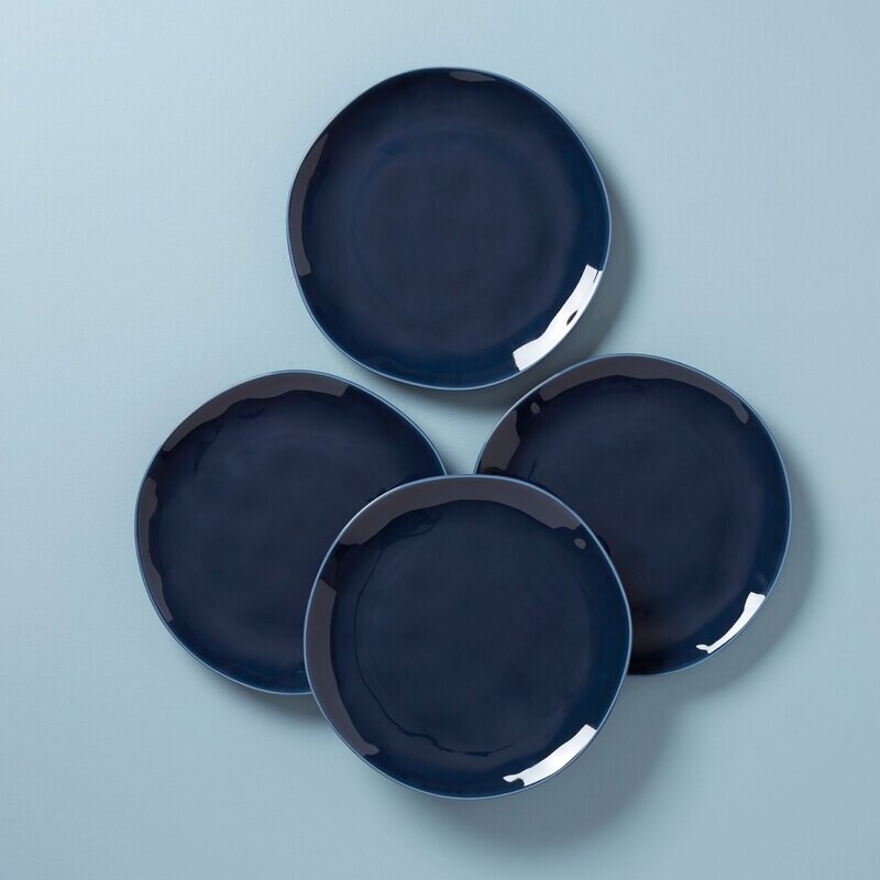 Lenox Bay Colors Dinner Plates Set of 4, Blue 894674