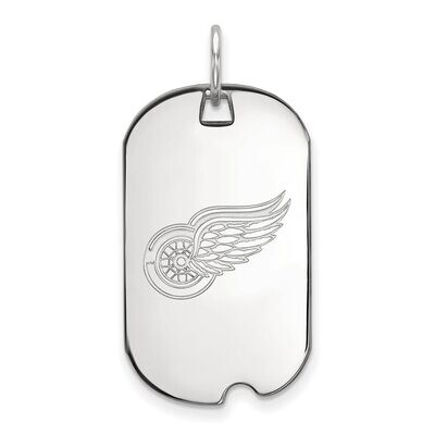 Detroit Red Wings Small Dog Tag 14k White Gold 4W024RWI, MPN: 4W024RWI, 886774737928
