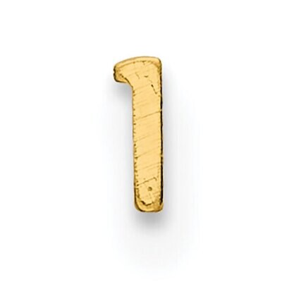 Die Struck Number 1 14k Yellow Gold YG2180, MPN: YG2180,