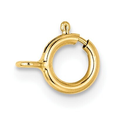 Spring Ring with Closed Ring Clasp 14k Yellow Gold YG1720, MPN: YG1720,