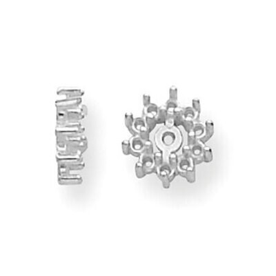 Diamond Earring Jacket Component 14k White Gold WG918, MPN: WG918,