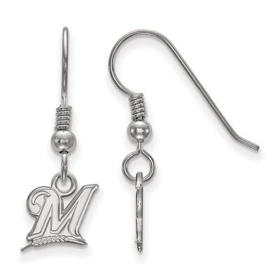 Milwaukee Brewers Extra Small Dangle Earring Wire Sterling Silver SS005BRE, MPN: SS005BRE, 88677462…