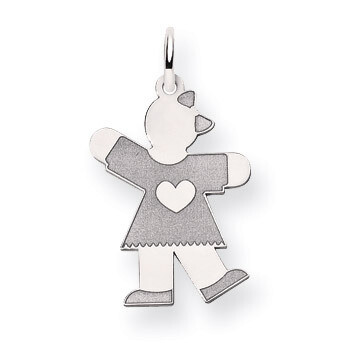 Kid Charm 14k White Gold XK1138W, MPN: XK1138W, 883957470511