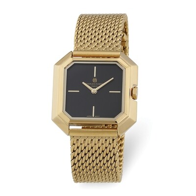 Charles Hubert Ladies IP-plated Stainless Mesh Black Dial Quartz Watch  XWA6079, MPN: XWA6079, 8488…