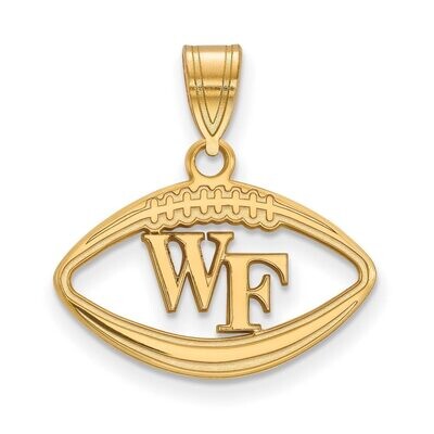 Wake Forest University Pendant in Football Gold-plated Silver GP012WFU, MPN: GP012WFU, 886774915333