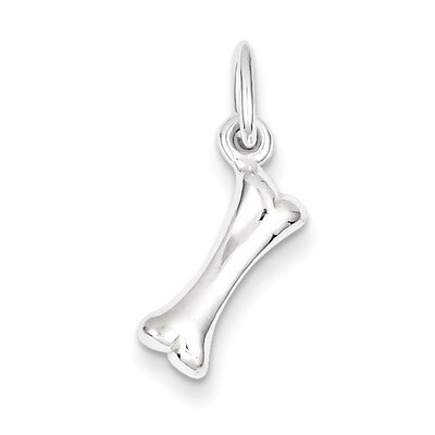 Bone Charm Sterling Silver Polished QC5073, MPN: QC5073, 883957546759