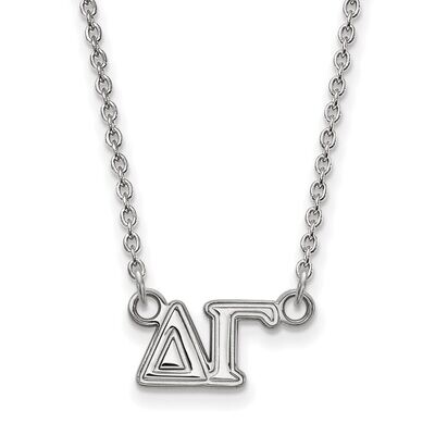 Delta Gamma Medium Pendant with 18 Inch Chain Sterling Silver SS007DG-18, MPN: SS007DG-18, 88677459…