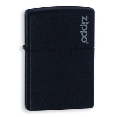 Zippo Black Matte Zippo Logo Lighter GL8381, MPN: GL8381, 41689113438