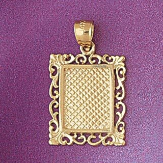 Dazzlers Jewelry Engravable Pendant Necklace Charm Bracelet in Yellow, White or Rose Gold 5776, MPN…