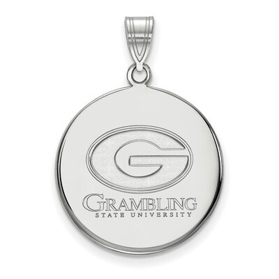 Grambling State University Large Disc Pendant Sterling Silver SS001GRA, MPN: SS001GRA, 883957248349