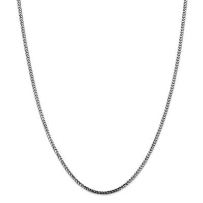 2.5mm Franco Chain 22 Inch 14k White Gold WFRA080-22, MPN: WFRA080-22, 883957172385