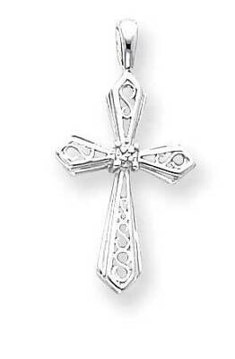AAA Diamond Cross Pendant 14k White Gold XP763WAAA, MPN: XP763WAAA, 883957993744