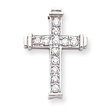 Diamond Cross Pendant 14k White Gold XP95WAA, MPN: XP95WAA, 883957212029