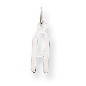 Small Slanted Block Initial H Charm Pendant 14k white Gold YC645H, MPN: YC645H, 191101634239