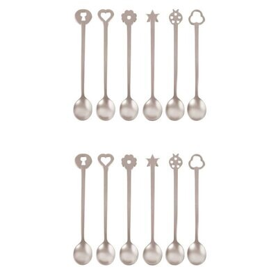 Sambonet  Party Items Lucky Charms Party Spoons 12 Pieces Giftboxed 52649C23, MPN: 52649C23,