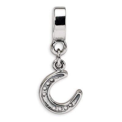 Horseshoe Dangle Bead - Sterling Silver QRS493, MPN: QRS493, 883957723976
