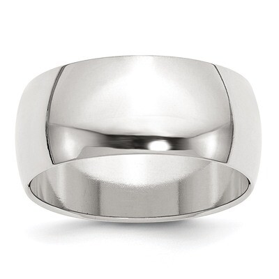 9mm Half-Round Band - Sterling Silver QWH090 by Chisel, MPN: QWH090, 883957260259