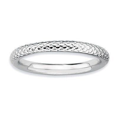 Cable Ring Sterling Silver QSK203-10, MPN: QSK203-10, 883957136103