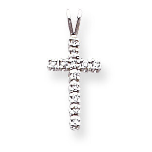 Diamond Cross Pendant 14k White Gold XP99WAA, MPN: XP99WAA, 883957984544