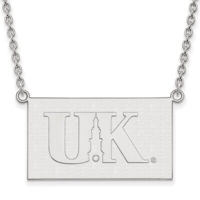 University of Kentucky Large Pendant with Necklace Sterling Silver SS073UK-18, MPN: SS073UK-18, 886…