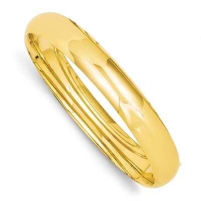 7/16 Oversize High Polished Hinged Bangle Bracelet 14k Gold HP7/16O, MPN: HP7/16O, 886774097466