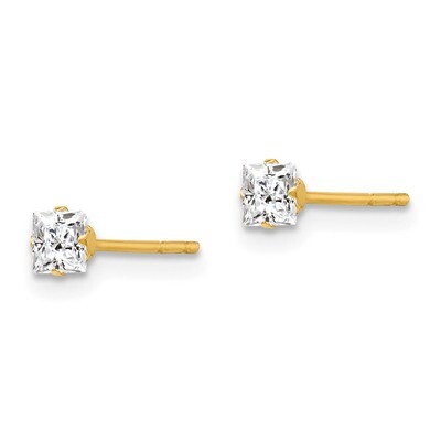 Synthetic Diamond Post Earrings - 14k Gold SE2271 by Madi K, MPN: SE2271, 886774999500