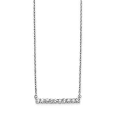 Bar Necklace 14k White Gold Diamond PM3738-050-WA, MPN: PM3738-050-WA, 883957465883