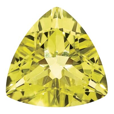 Lemon Quartz 7mm Trillion AA Quality Gemstone LQ-0700-TRF-AA, MPN: LQ-0700-TRF-AA,