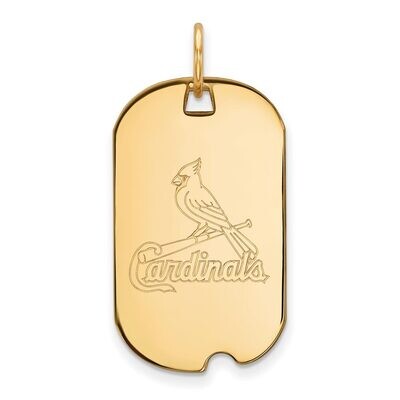 Saint Louis Cardinals Small Dog Tag Gold-plated Silver GP025CRD, MPN: GP025CRD, 886774928593
