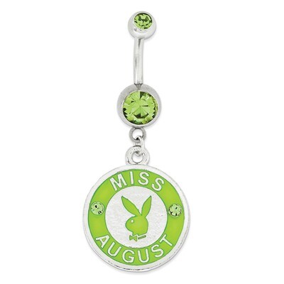 Playboy Miss August Belly Ring PBB163