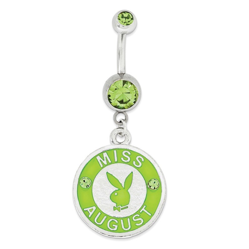Playboy Miss August Belly Ring PBB163 HomeBello