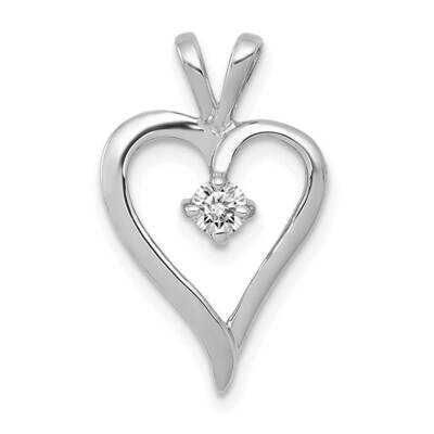 Aa 1/10Ct. Diamond Heart Pendant 14k White Gold PM4823-010-WA, MPN: PM4823-010-WA, 883957113678