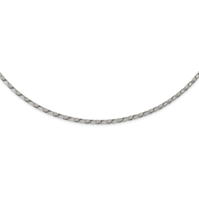 Fancy Link 18 Inch Chain Stainless Steel Polished SRN2545 by Chisel, MPN: SRN2545, 191101018336