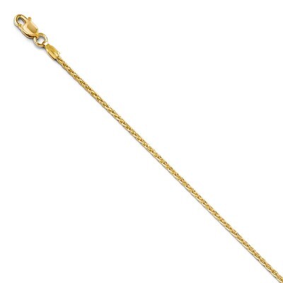 Leslie&#39;s 1.3mm Diamond-cut Wheat Chain 18 Inch - 14k Gold HB-7088-18, MPN: 7088-18, 886774995564