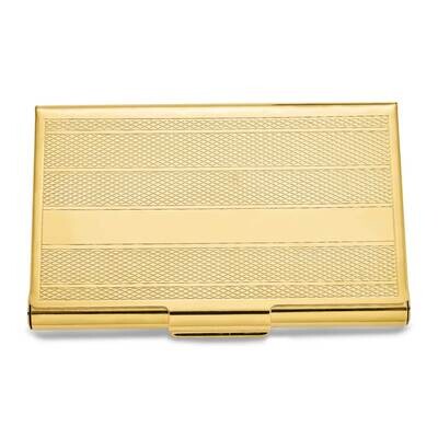 Brass Business Card Case Gold-tone GM20771, MPN: GM20771, 788089017811