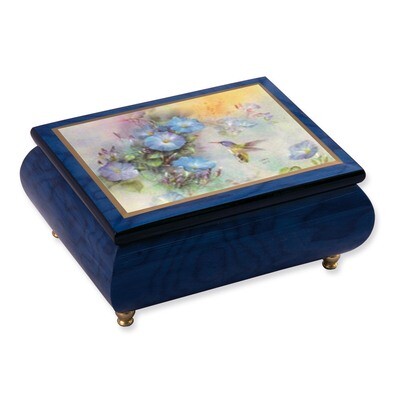 Artist Len Liu Violet Crowned Hummingbird Music Box GM7547, MPN: GM7547, 802192955714