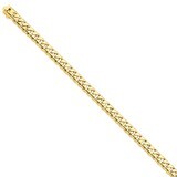 7.25mm Hand-polished Rounded Curb Chain 8 Inch 14k Gold LK124-8, MPN: LK124-8, 886774403755