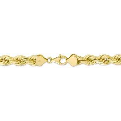 26 Inch 8mm Diamond-cut Rope Chain 10k Yellow Gold 10K060-26, MPN: 10K060-26, 883957322926