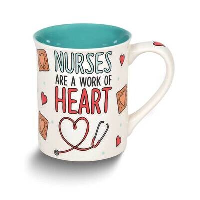 Our Name Is Mud Nurses are a Work of Heart Mug GM24581, MPN: GM24581, 28399240937