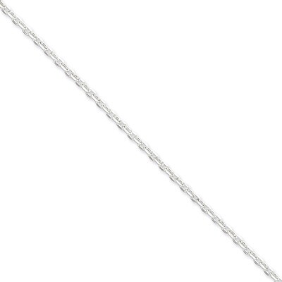 16 Inch 2.75mm Beveled Oval Cable Pendant Chain Sterling Silver QPE15-16, MPN: QPE15-16, 8839579745…